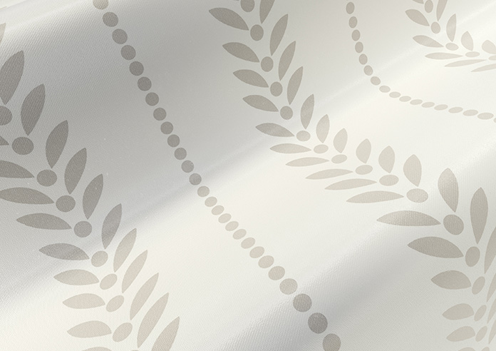 Laurel Stripe, Taupe - Motorised Roman Blind - Image 4